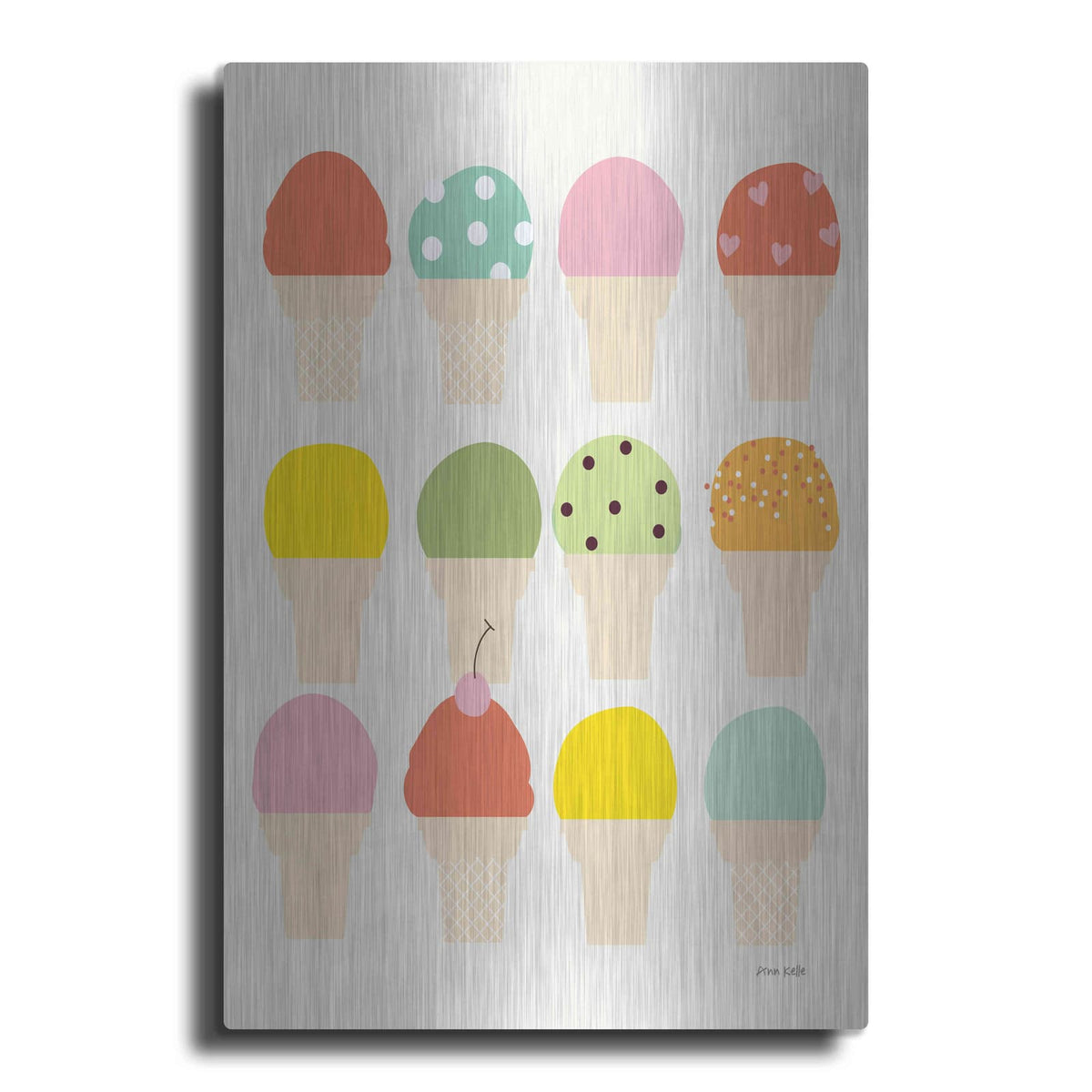 'Single Scoops' by Ann Kelle – Metal Wall Art