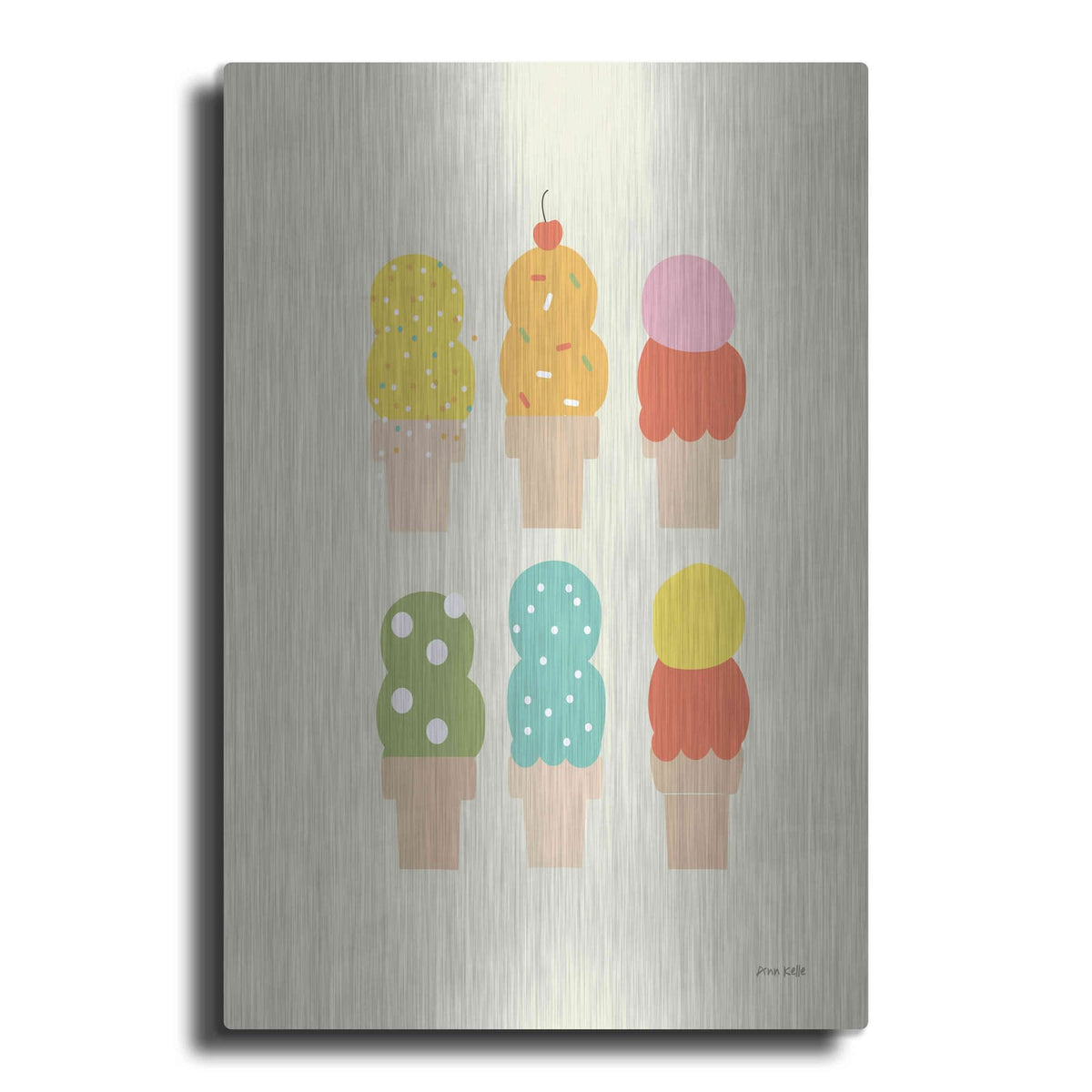 'Double Scoops' by Ann Kelle – Metal Wall Art
