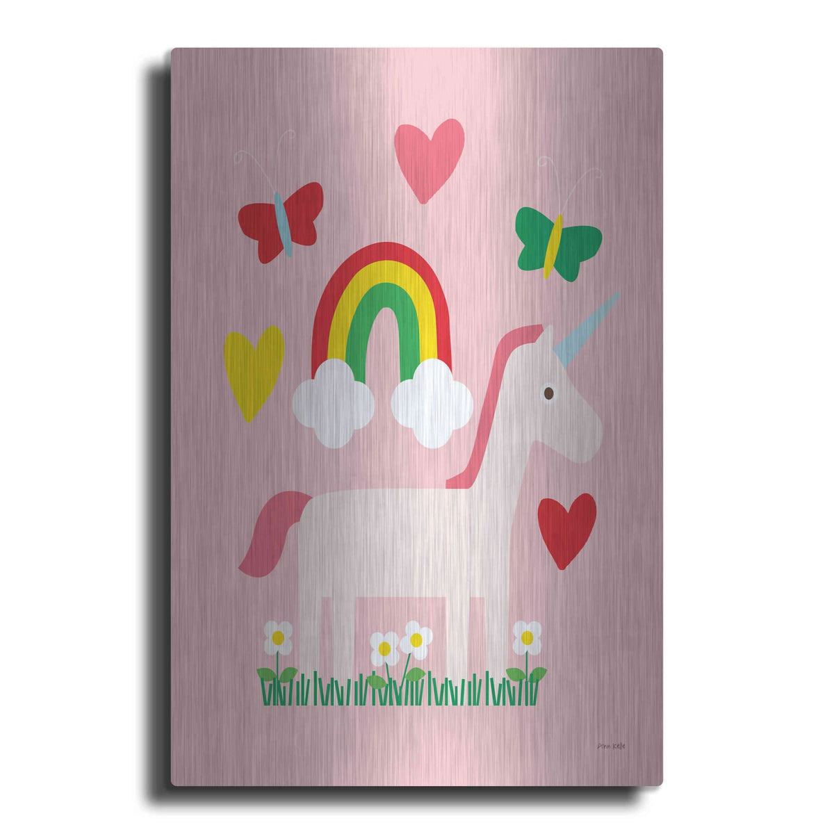 'Unicorn Fun I' by Ann Kelle – Metal Wall Art