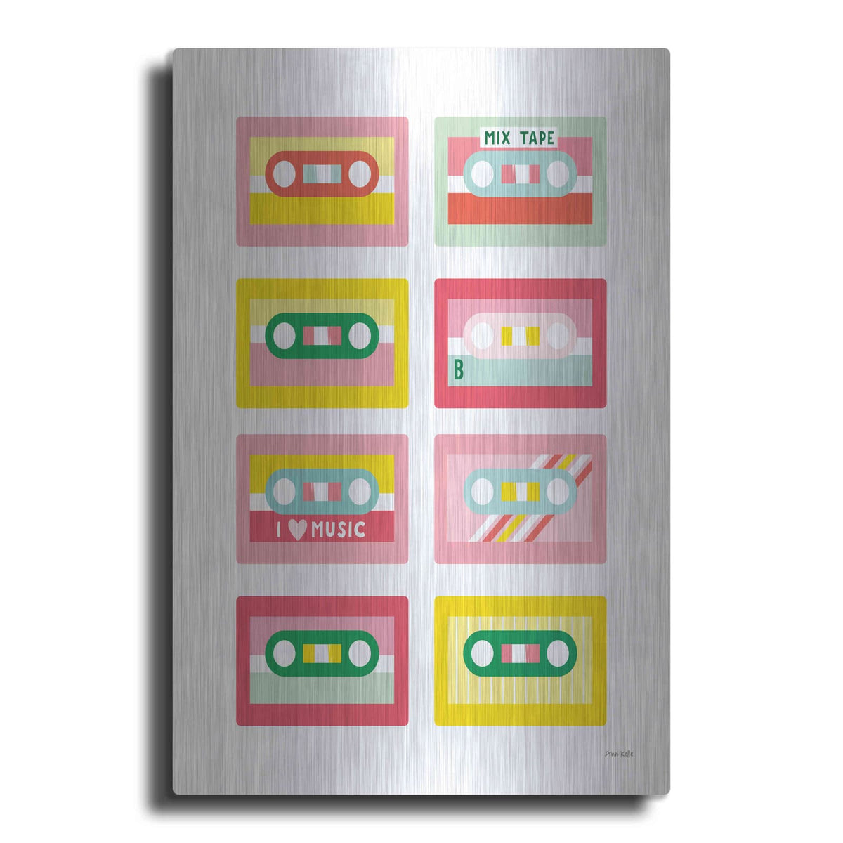 'Lets Listen to Music III' by Ann Kelle – Metal Wall Art