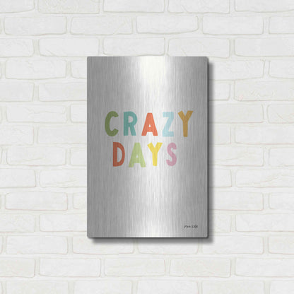 Luxe Metal Art 'Crazy Days' by Ann Kelle Designs, Metal Wall Art,16x24