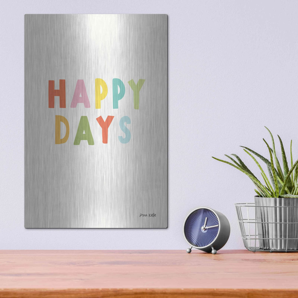 'Happy Days' by Ann Kelle – Metal Wall Art, 12x16 room view