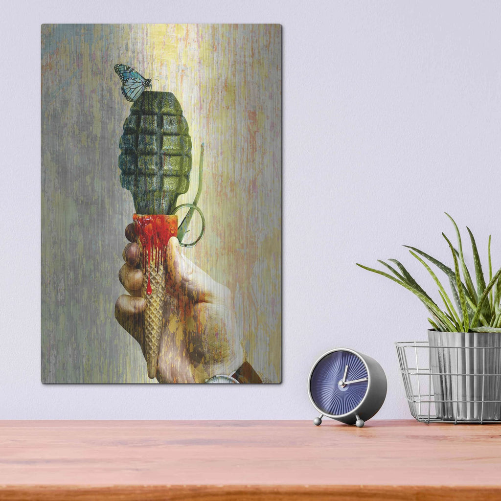'Bad Intentions' – Metal Wall Art, 12x16 room view