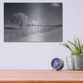 'Trees Fence I' by Debra Van Swearingen – Metal Wall Art, 16x12 room view