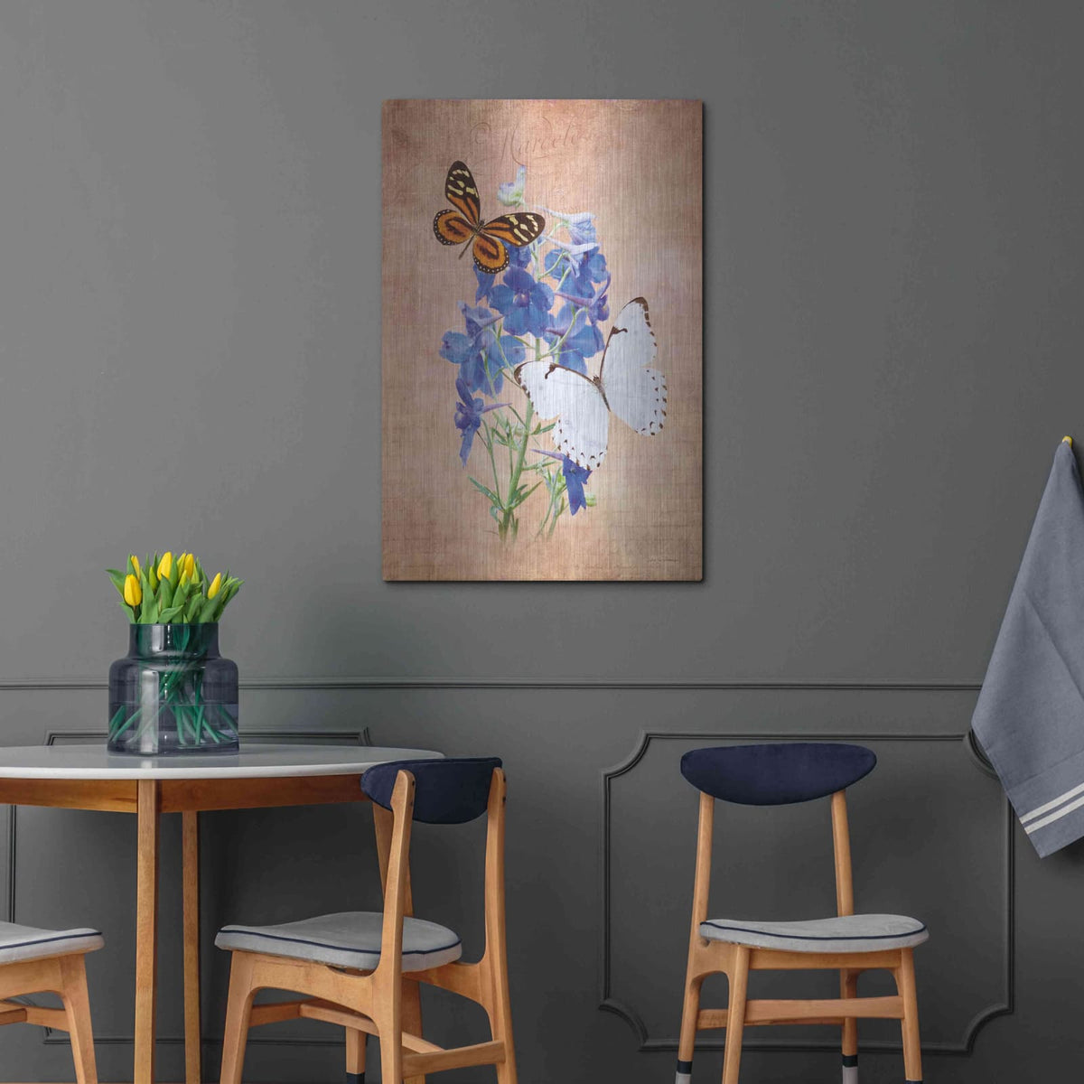'Butterfly Botanical III' by Debra Van Swearingen – Metal Wall Art, 24x36 room view
