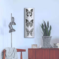 'Butterfly BW Panel I' by Debra Van Swearingen – Metal Wall Art, 12x36 room view