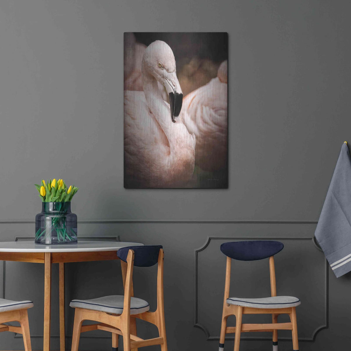 'Chilean Flamingo II' by Debra Van Swearingen – Metal Wall Art, 24x36 room view