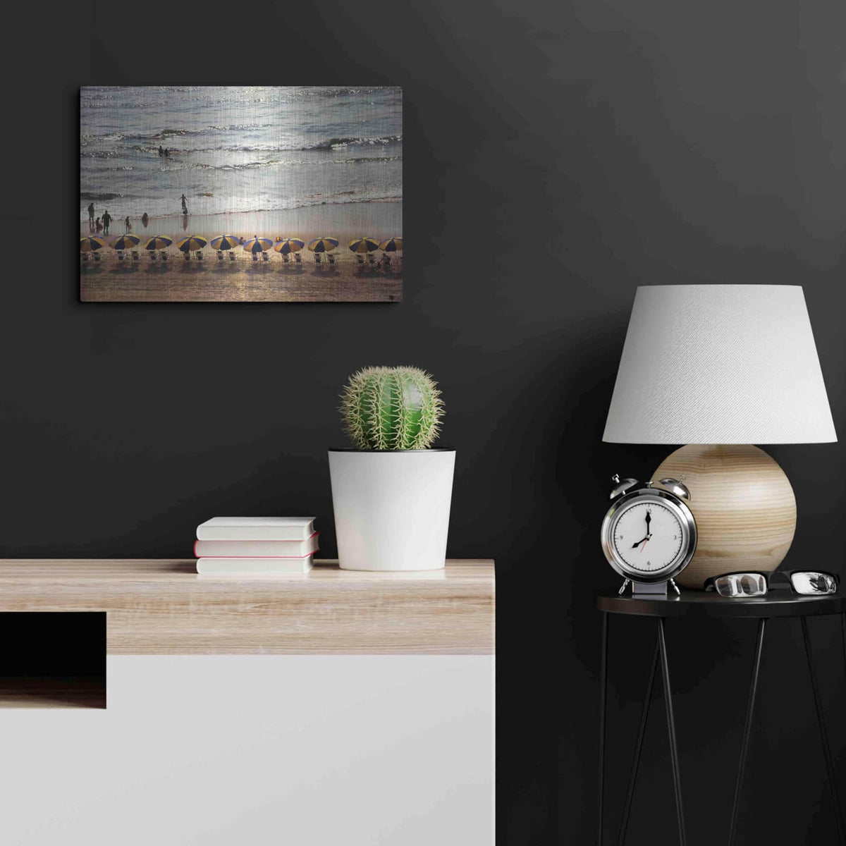 'A Day At The Beach' by Debra Van Swearingen – Metal Wall Art, 24x16 room view