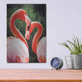 'Flamingo II' by Debra Van Swearingen – Metal Wall Art, 12x16 room view