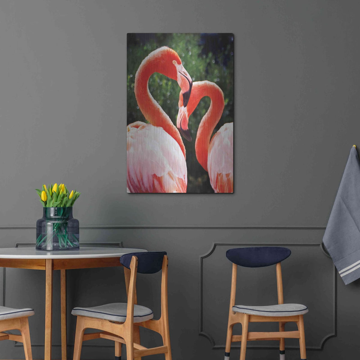 'Flamingo II' by Debra Van Swearingen – Metal Wall Art, 24x36 room view