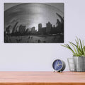 'The Bean Chicago BW' by Debra Van Swearingen – Metal Wall Art, 16x12 room view