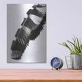 'Feather Shadow II White' by Debra Van Swearingen – Metal Wall Art, 12x16 room view