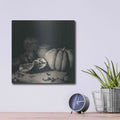 'Pumpkin and Pomegranate' by Debra Van Swearingen – Metal Wall Art, 12x12 room view