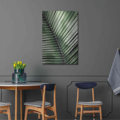 Luxe Metal Art 'Palm Frond I Green' by Debra Van Swearingen, Metal Wall Art,24x36