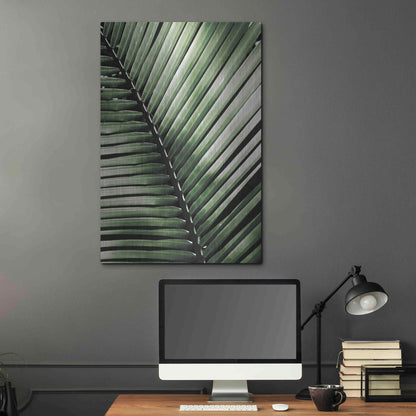 Luxe Metal Art 'Palm Frond I Green' by Debra Van Swearingen, Metal Wall Art,24x36