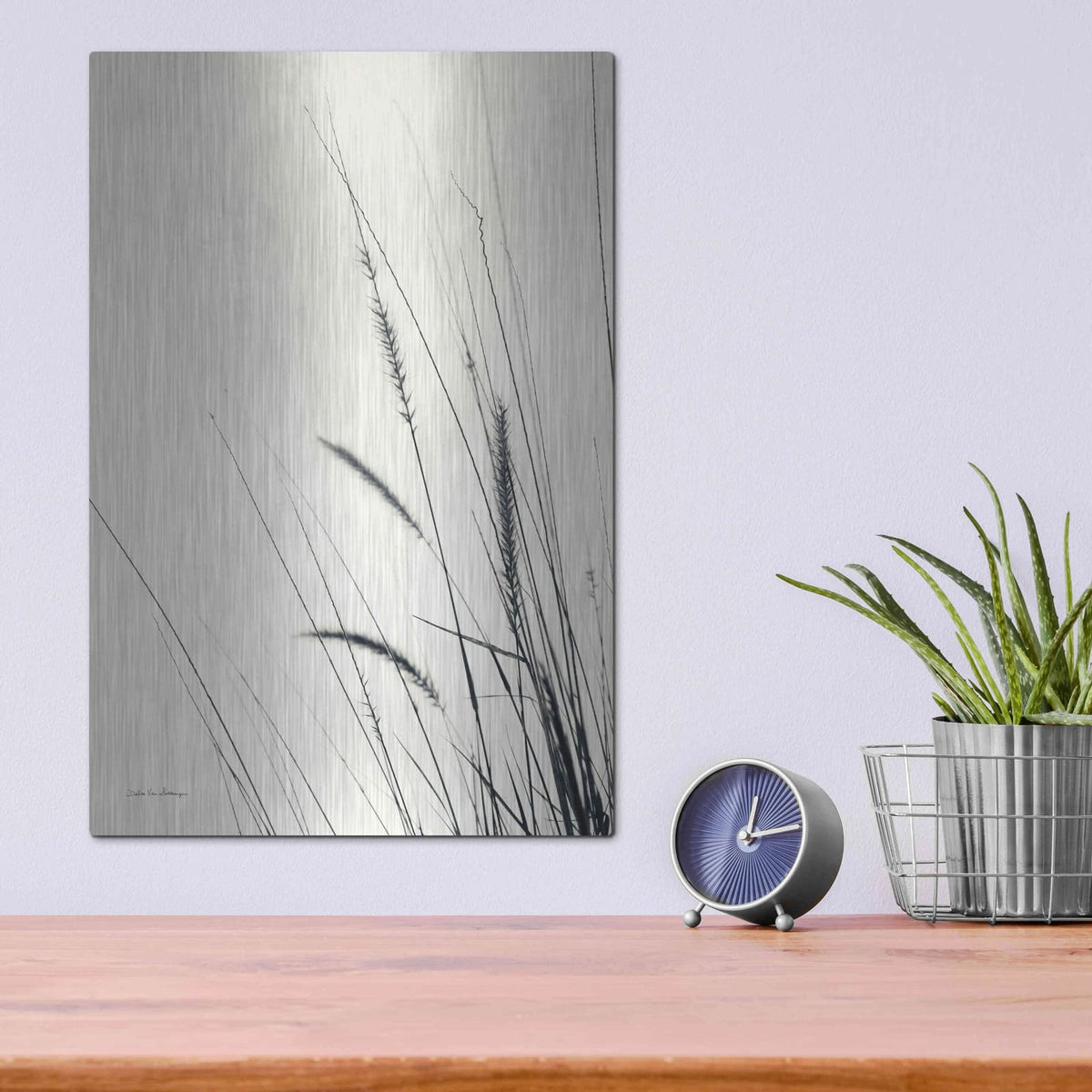 'Field Grasses II' by Debra Van Swearingen – Metal Wall Art, 12x16 room view