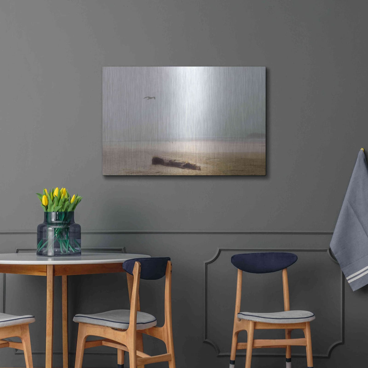 'Cold Beach III' by Debra Van Swearingen – Metal Wall Art, 36x24 room view