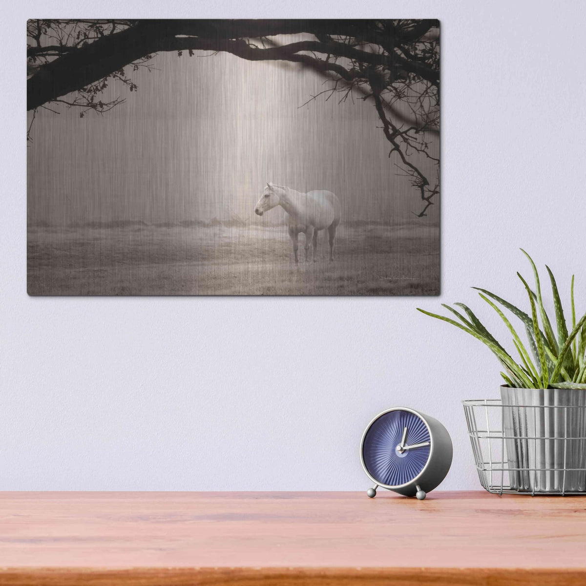 'Hazy Horse II' by Debra Van Swearingen – Metal Wall Art, 16x12 room view