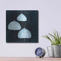 'Leaves on Linen III' by Debra Van Swearingen – Metal Wall Art, 12x12 room view