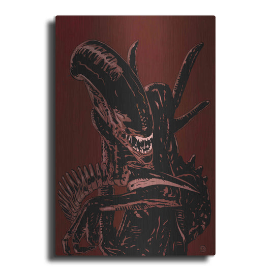 Luxe Metal Art 'Alien' by Giuseppe Cristiano, Metal Wall Art