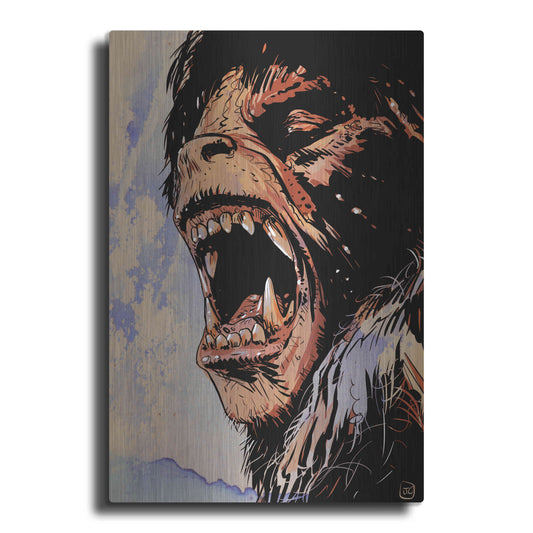 Luxe Metal Art 'An American Werewolf' by Giuseppe Cristiano, Metal Wall Art