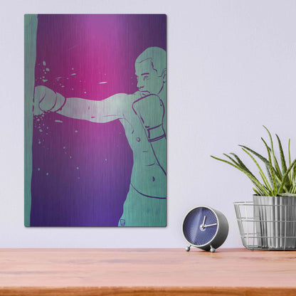 Luxe Metal Art 'Boxing Club 6' by Giuseppe Cristiano, Metal Wall Art,12x16