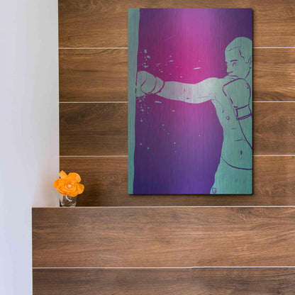 Luxe Metal Art 'Boxing Club 6' by Giuseppe Cristiano, Metal Wall Art,12x16