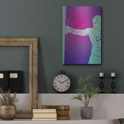 Luxe Metal Art 'Boxing Club 6' by Giuseppe Cristiano, Metal Wall Art,12x16