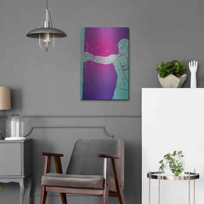 Luxe Metal Art 'Boxing Club 6' by Giuseppe Cristiano, Metal Wall Art,16x24