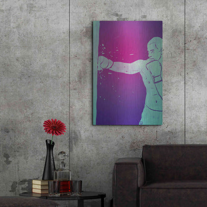 Luxe Metal Art 'Boxing Club 6' by Giuseppe Cristiano, Metal Wall Art,24x36