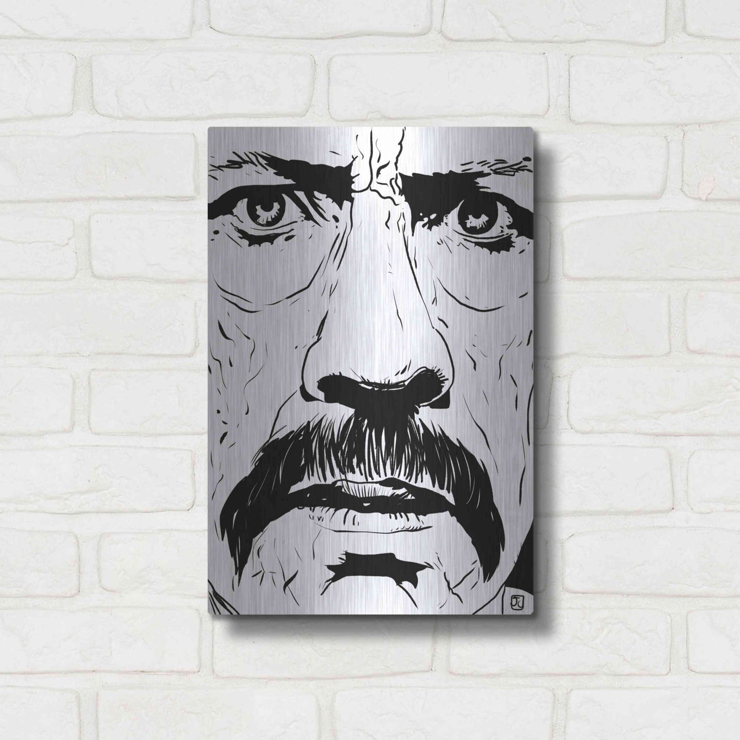 Luxe Metal Art 'Danny Trejo 2' by Giuseppe Cristiano, Metal Wall Art,12x16