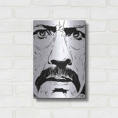 Luxe Metal Art 'Danny Trejo 2' by Giuseppe Cristiano, Metal Wall Art,12x16