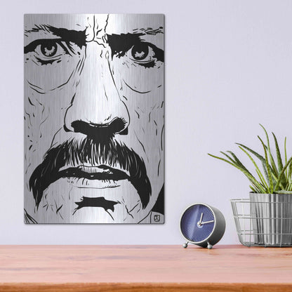 Luxe Metal Art 'Danny Trejo 2' by Giuseppe Cristiano, Metal Wall Art,12x16