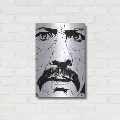 Luxe Metal Art 'Danny Trejo 2' by Giuseppe Cristiano, Metal Wall Art,16x24