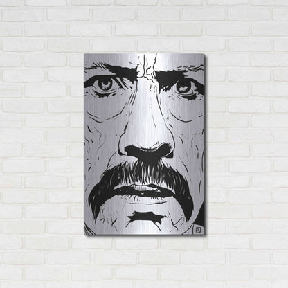 Luxe Metal Art 'Danny Trejo 2' by Giuseppe Cristiano, Metal Wall Art,24x36