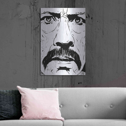 Luxe Metal Art 'Danny Trejo 2' by Giuseppe Cristiano, Metal Wall Art,24x36