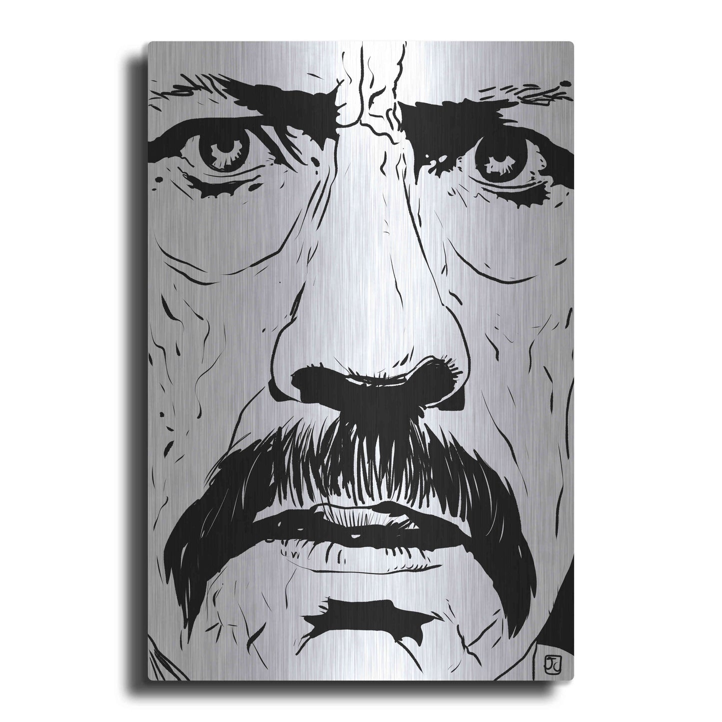 Luxe Metal Art 'Danny Trejo 2' by Giuseppe Cristiano, Metal Wall Art