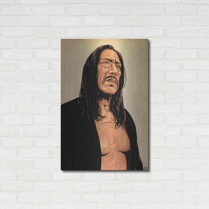 Luxe Metal Art 'Danny Trejo' by Giuseppe Cristiano, Metal Wall Art,24x36