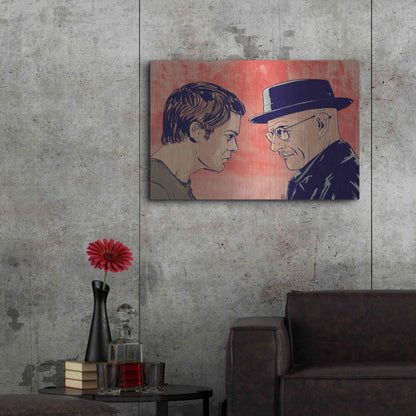 Luxe Metal Art 'Dexter Meets Walter' by Giuseppe Cristiano, Metal Wall Art,36x24