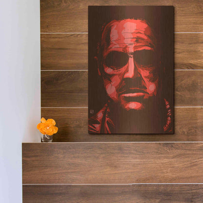 Luxe Metal Art 'Don Vito Corleone' by Giuseppe Cristiano, Metal Wall Art,12x16