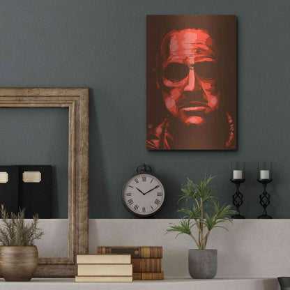 Luxe Metal Art 'Don Vito Corleone' by Giuseppe Cristiano, Metal Wall Art,12x16