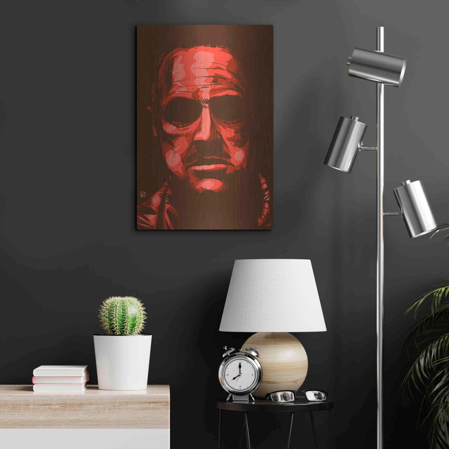 Luxe Metal Art 'Don Vito Corleone' by Giuseppe Cristiano, Metal Wall Art,16x24