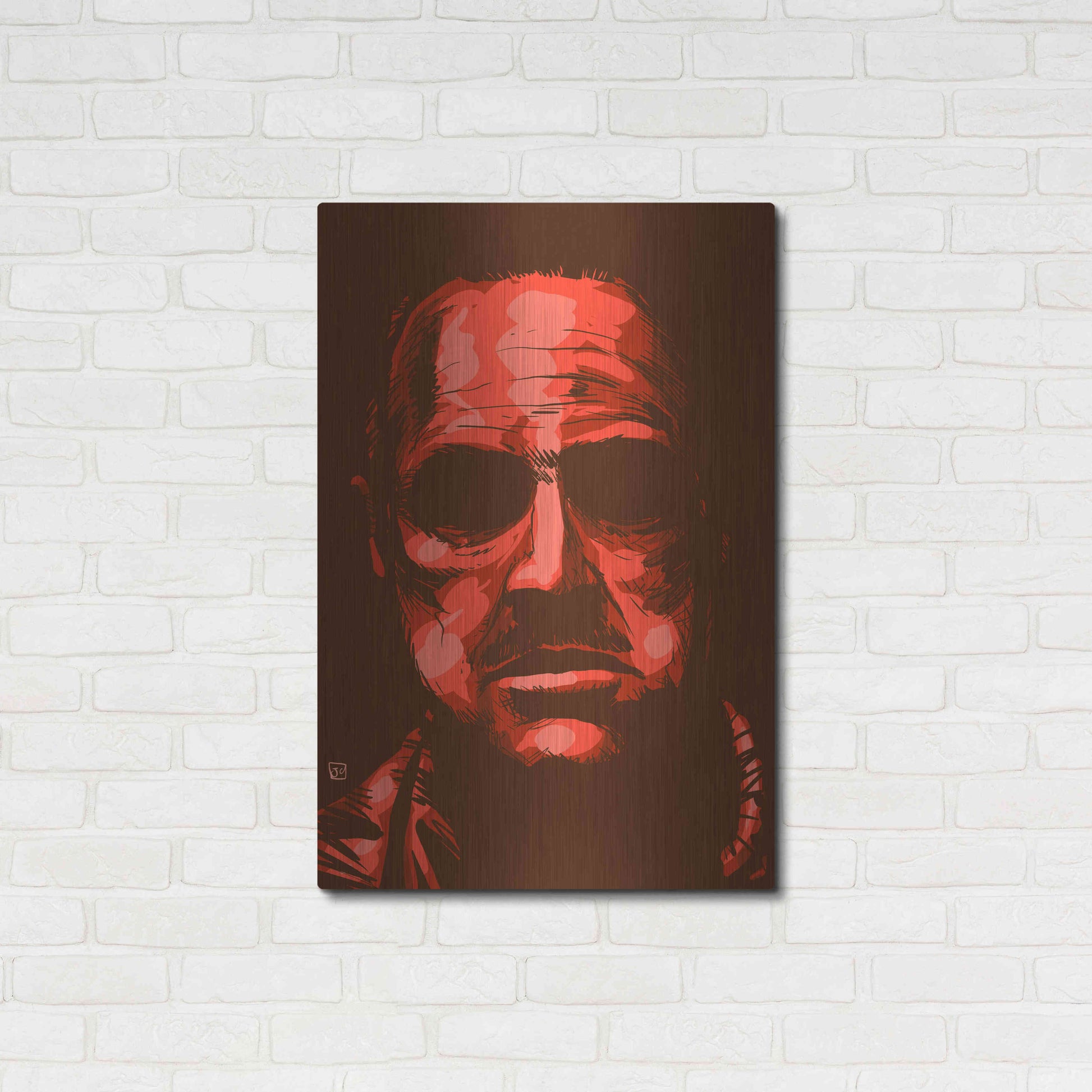 Luxe Metal Art 'Don Vito Corleone' by Giuseppe Cristiano, Metal Wall Art,24x36