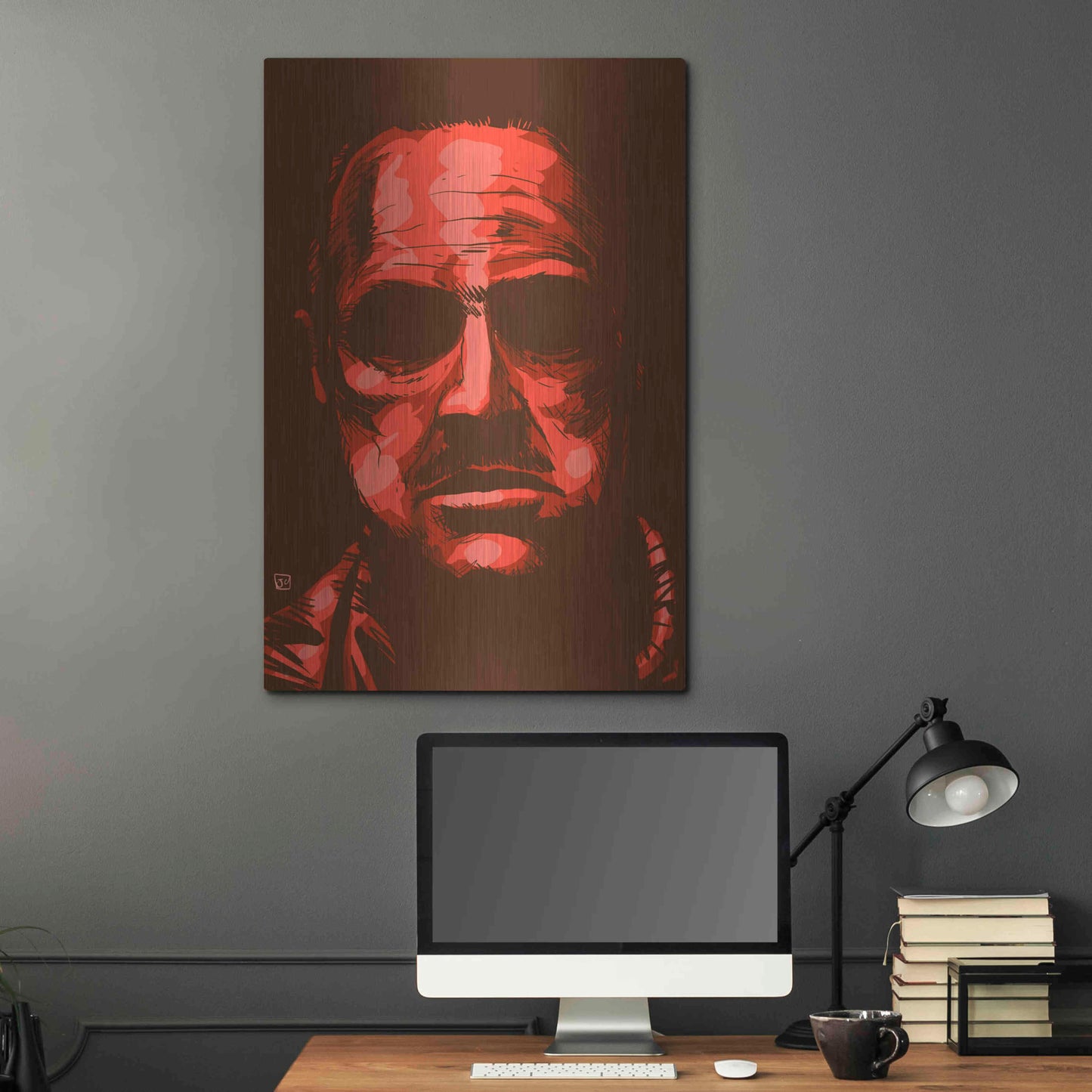 Luxe Metal Art 'Don Vito Corleone' by Giuseppe Cristiano, Metal Wall Art,24x36