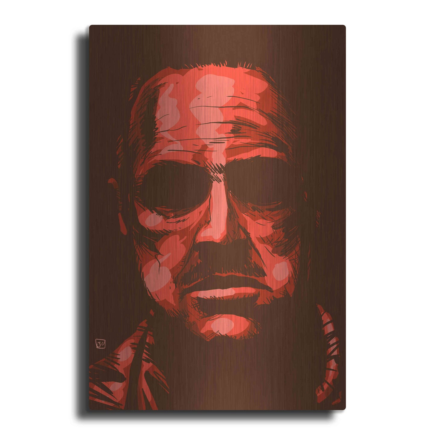 Luxe Metal Art 'Don Vito Corleone' by Giuseppe Cristiano, Metal Wall Art