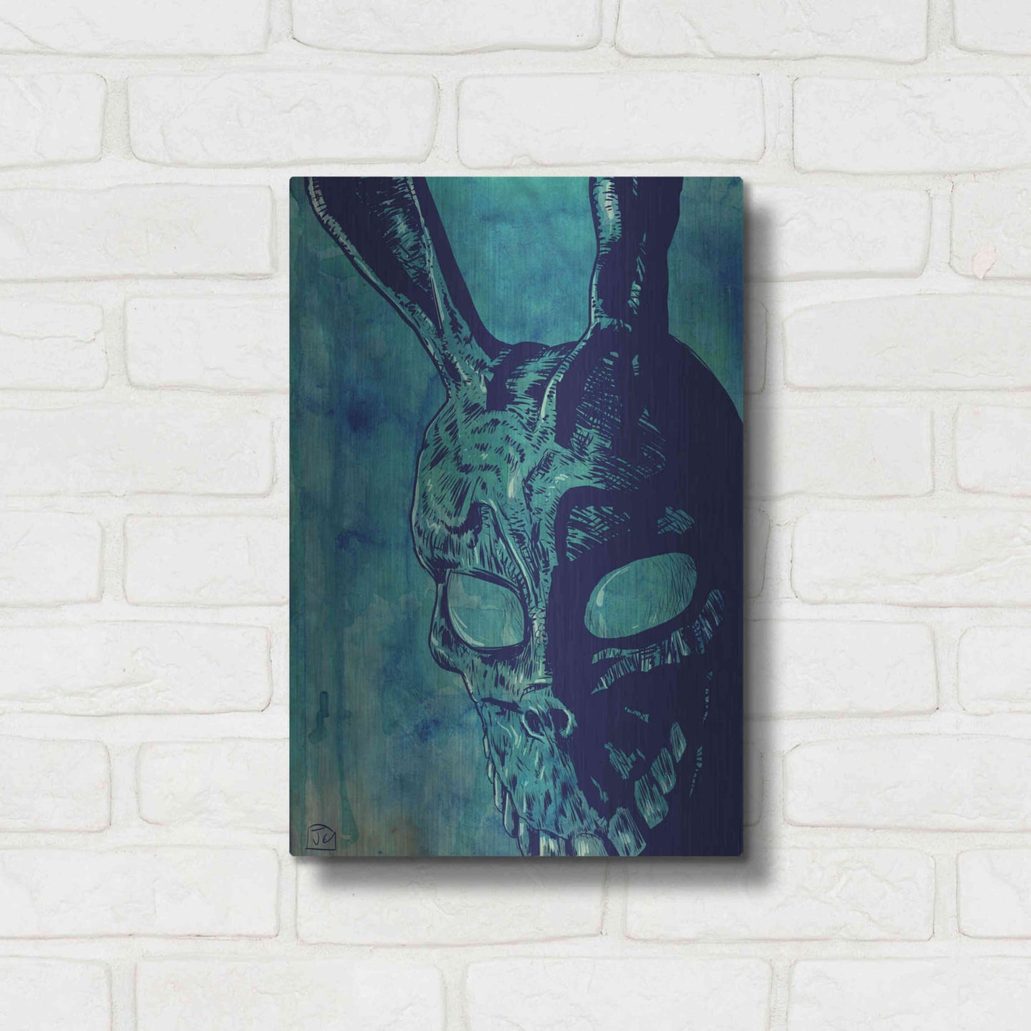 Luxe Metal Art 'Donnie Darko' by Giuseppe Cristiano, Metal Wall Art,12x16