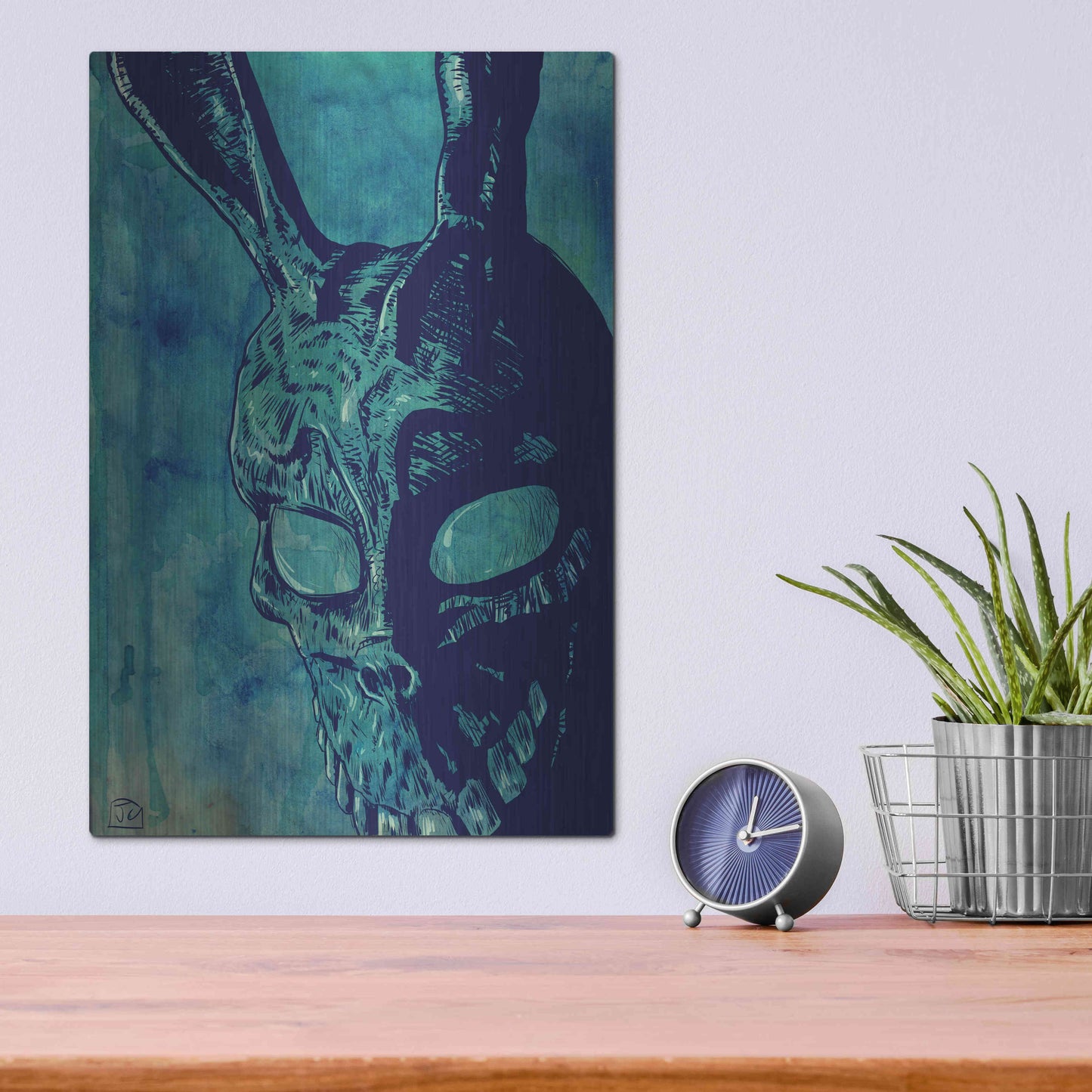 Luxe Metal Art 'Donnie Darko' by Giuseppe Cristiano, Metal Wall Art,12x16