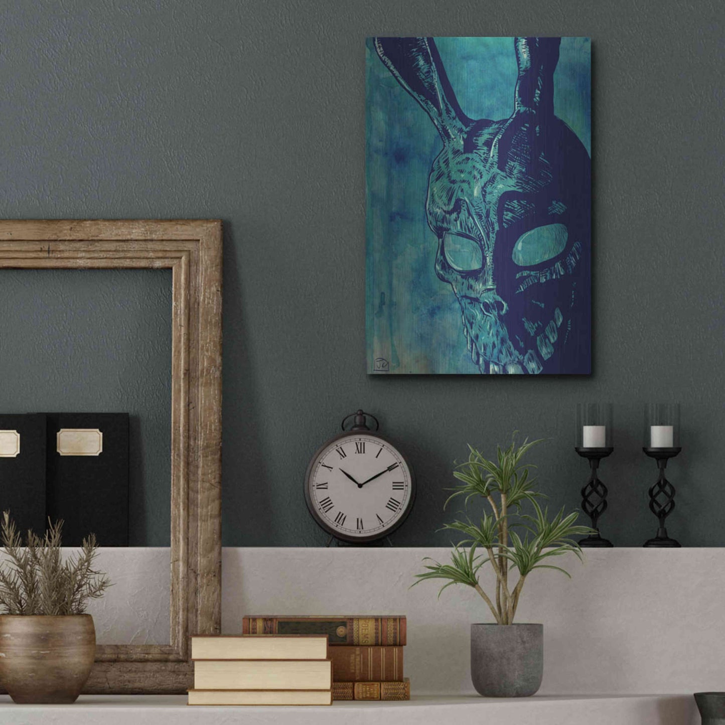 Luxe Metal Art 'Donnie Darko' by Giuseppe Cristiano, Metal Wall Art,12x16