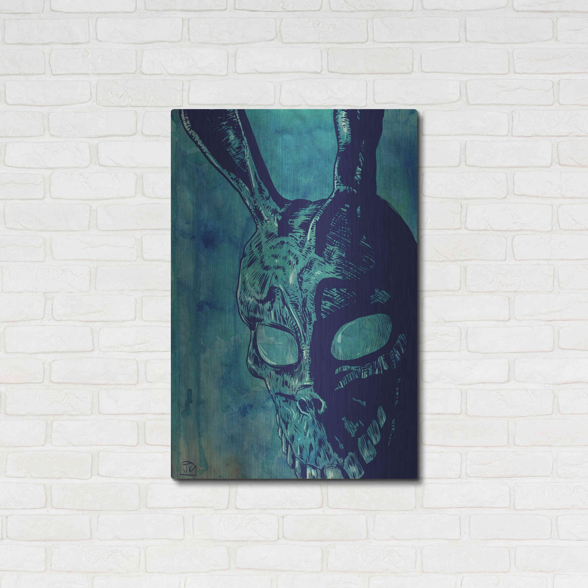 Luxe Metal Art 'Donnie Darko' by Giuseppe Cristiano, Metal Wall Art,24x36