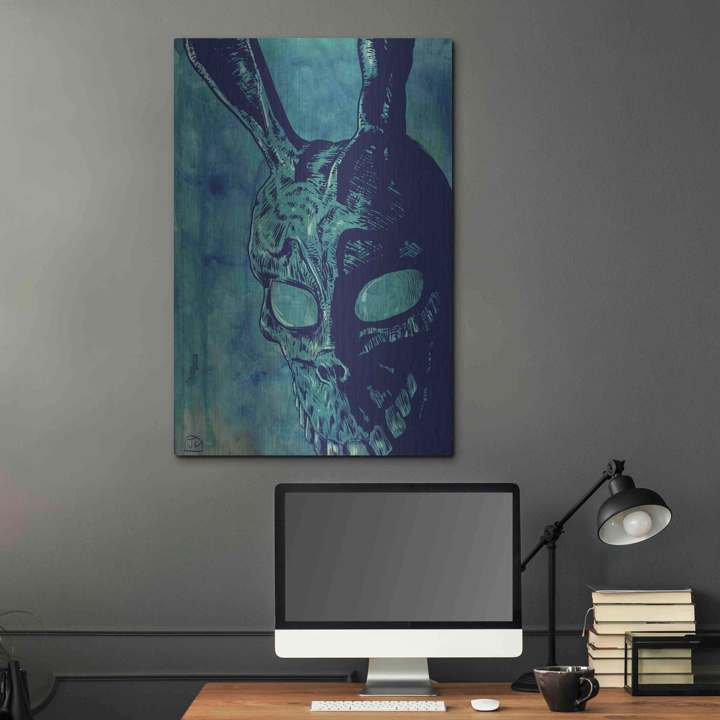 Luxe Metal Art 'Donnie Darko' by Giuseppe Cristiano, Metal Wall Art,24x36